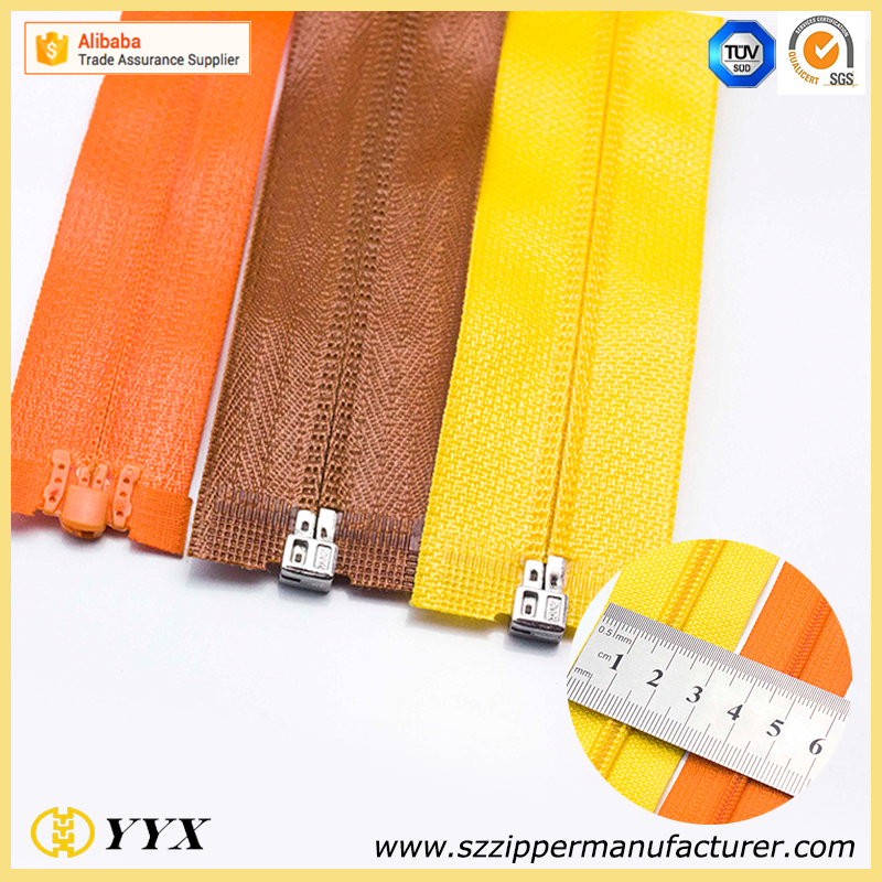 high quality camouflage print zipper cloth zipper bags coil separating zipper