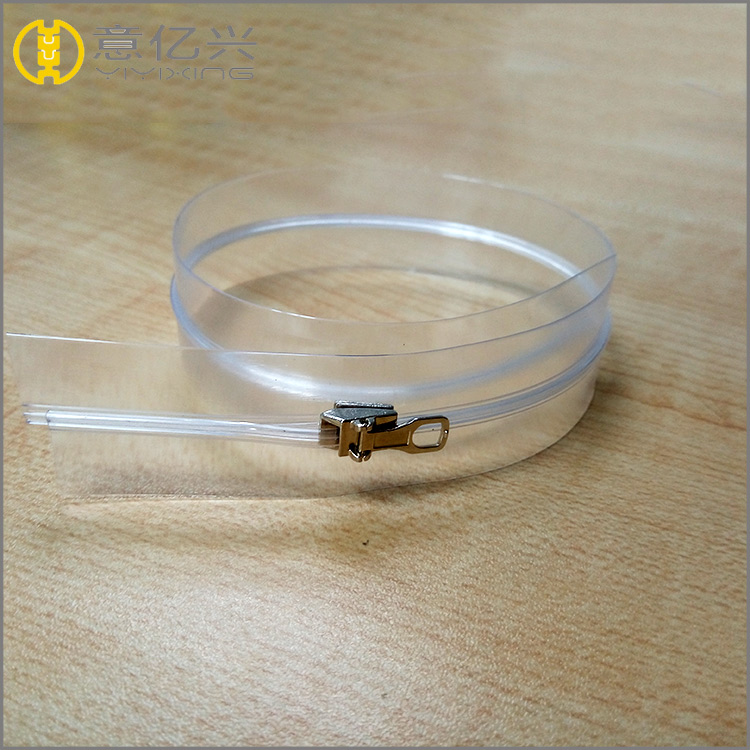 transparent PVC zipper