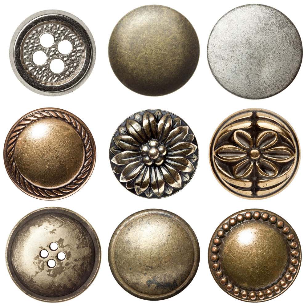 alloy metal button