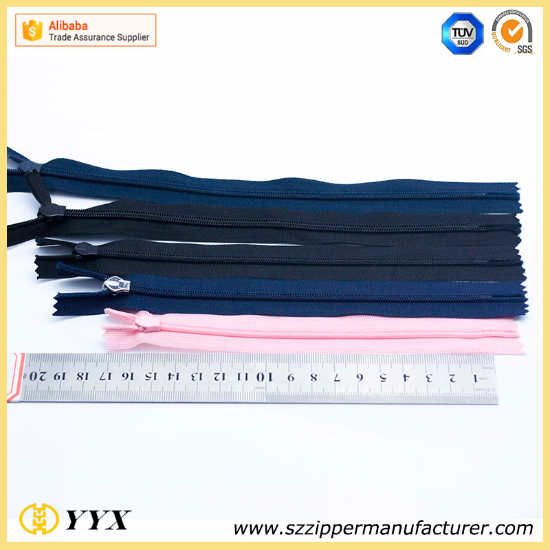 direct factory wholesale #3 invisible zipper for lady dress