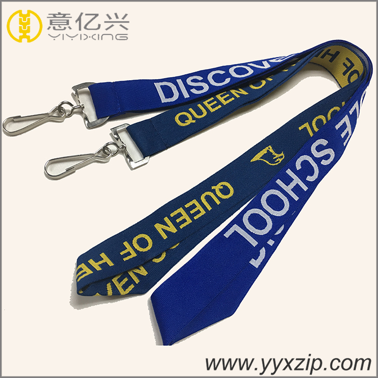 Customized fashion features jacquard woven lanyard cheap lanyards