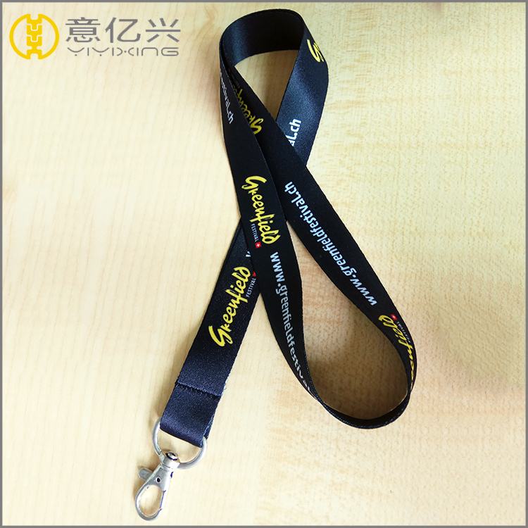 Factory blanks wholesale custom printed polyester construction lanyard