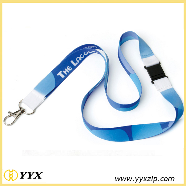 High quality printing heat transfer phone lanyard flat lanyards with button