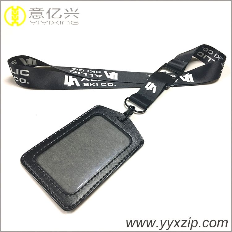 Branded bottle opener printing for gift promotion black snap hook lanyard