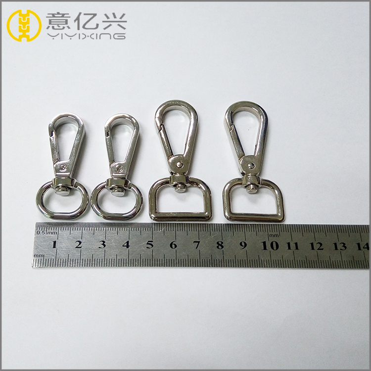 plating silver plating zinc alloy buckle, metal square loop, metal hook