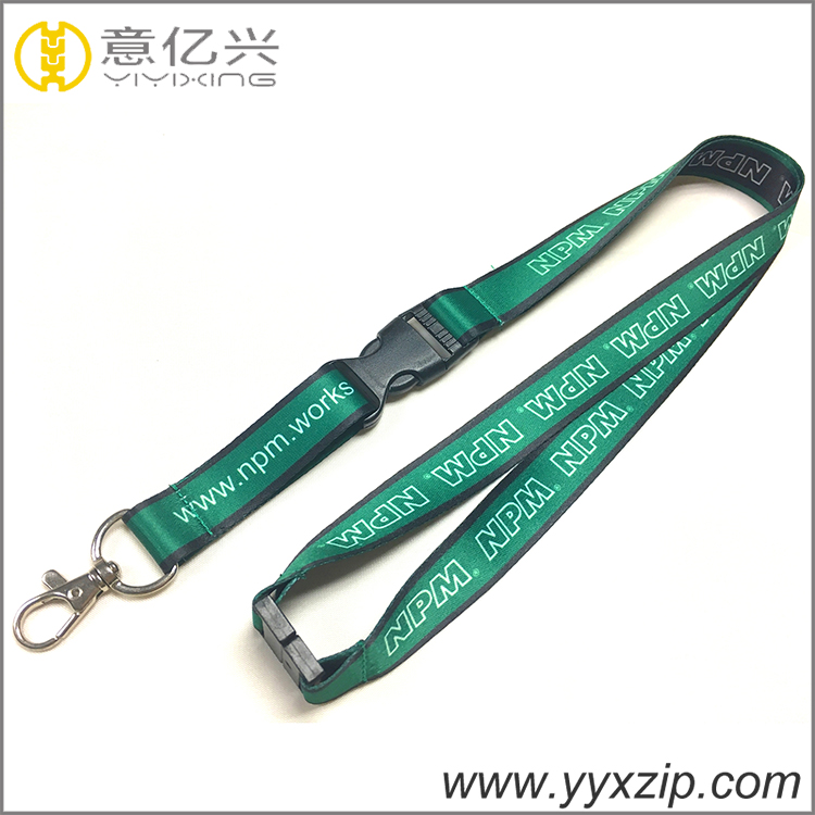 Single side custom sublimation printed lanyard with badge reel