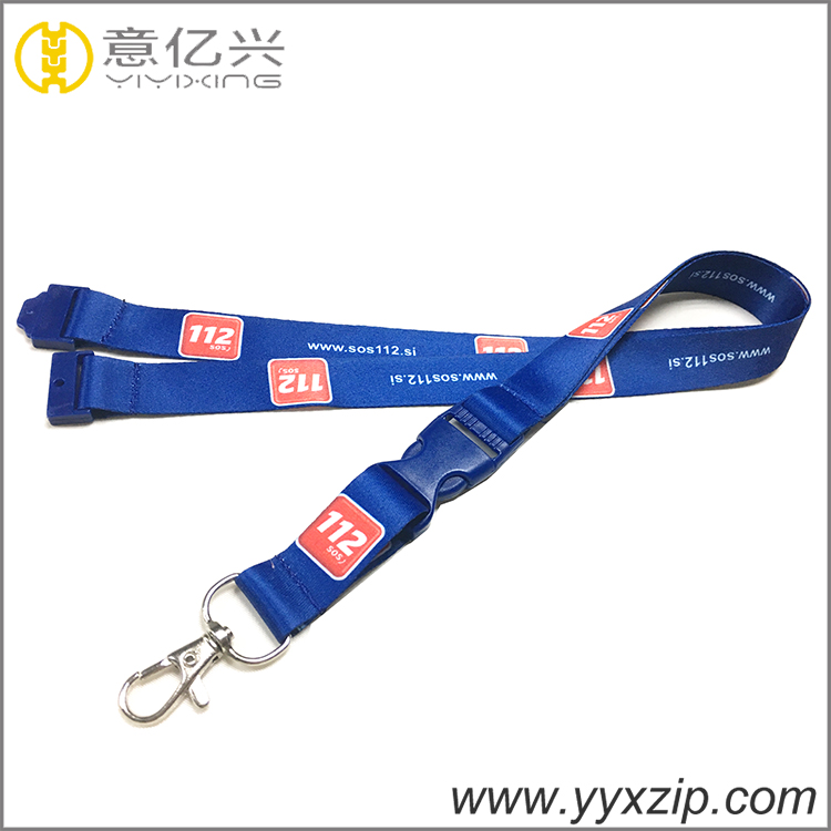 Excellent quality heat transfer sublimation polyester lanyard neck strap