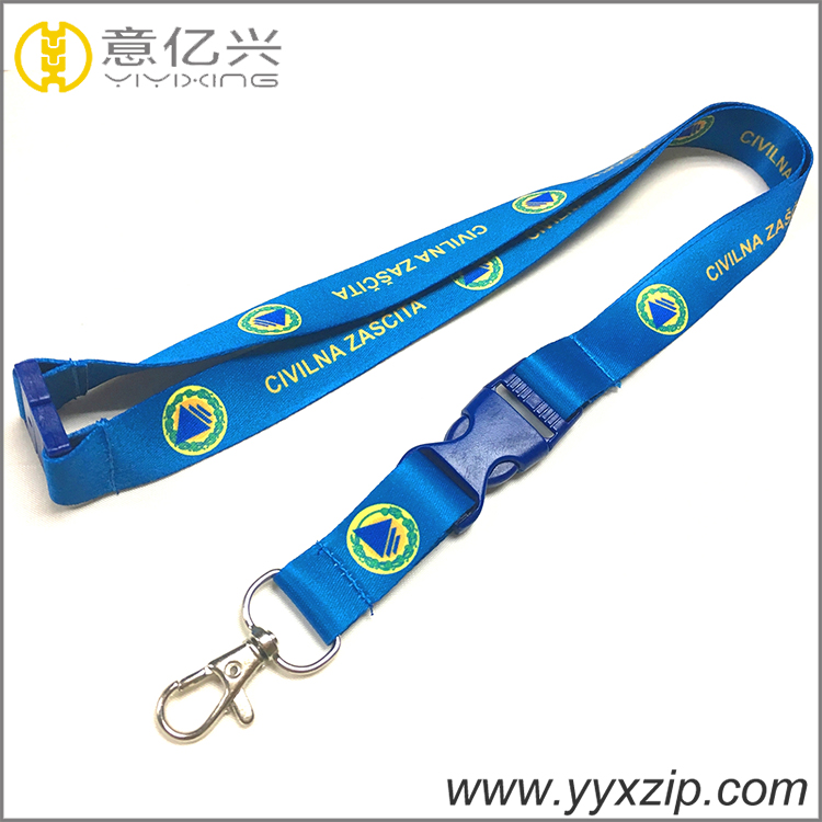 Emirates detachable safety buckle custom printed nfl lanyard