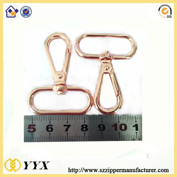 Customized manufacture snap hook squre ring metal buckles for bags