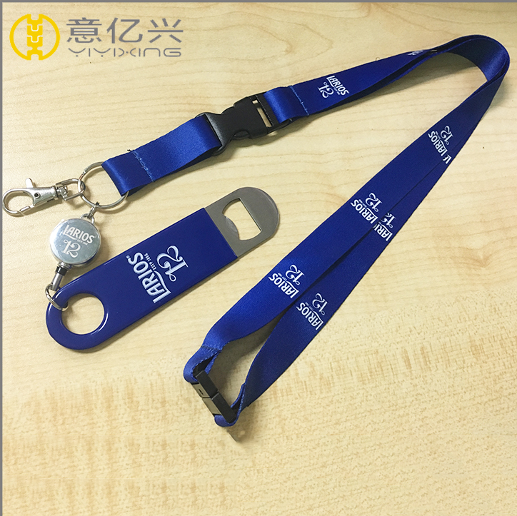 Call bussiness id badge bottle opener printing lanyard