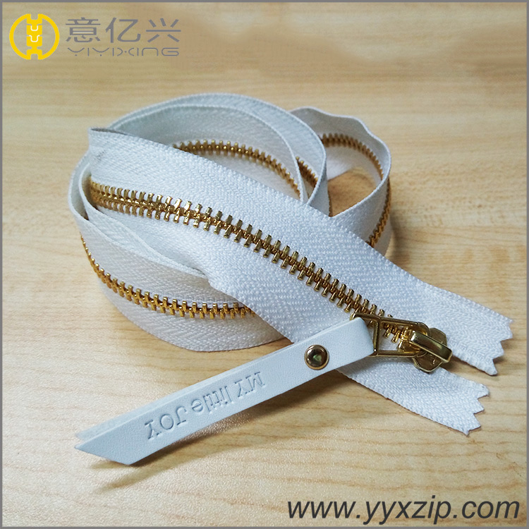 New design fancy custom metal zipper in fashion style