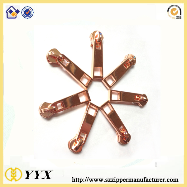 personalized metal alloy zipper puller slider for bag and handbag hardware