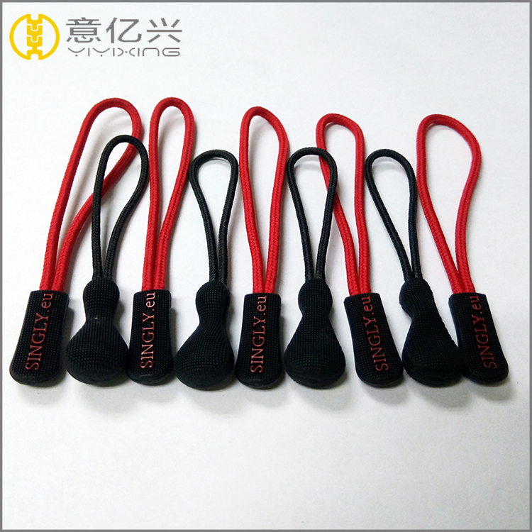 Custom silicon plastic zipper/zip puller/pulls zipper slider for clothes jacket