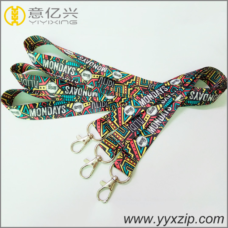 Cheap work id card heat imprint fashion promotion key neck lanyard wholesale