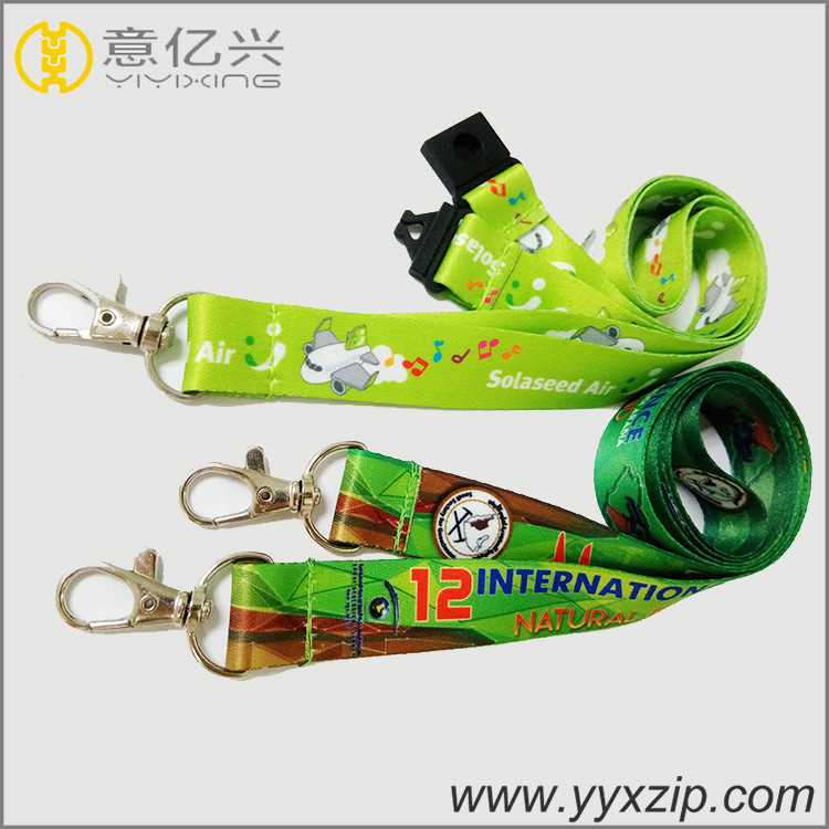 heat transfer double sided cartoon logo cheap custom children's lanyards