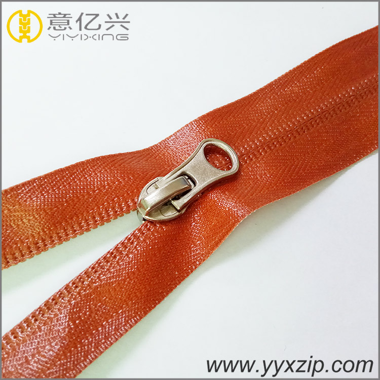 Customized size airtight long chain TPU waterproof nylon orange zipper