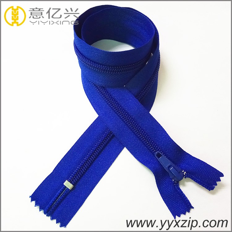 promotion custom close end #5 dark blue nylon zipper for dry suit zipper