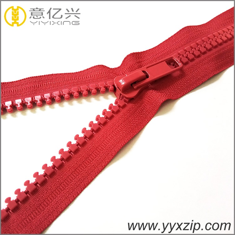 high quality direct long chain finish plastic zipper 5# professional zipper for