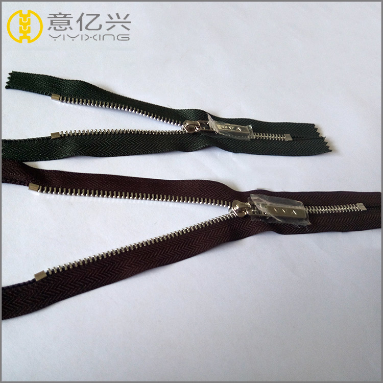 #5 metal zipper with custom puller for handbags