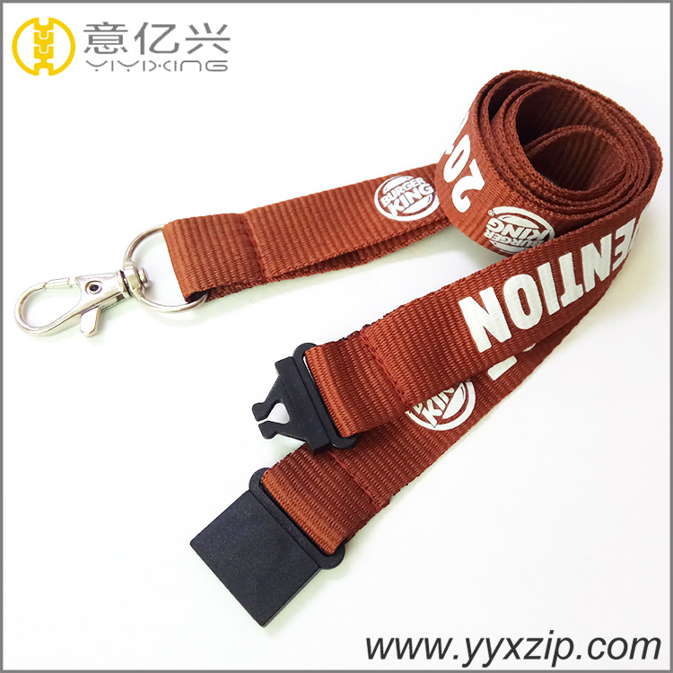 Manufacture polyester card holder name brand screen printing lanyard