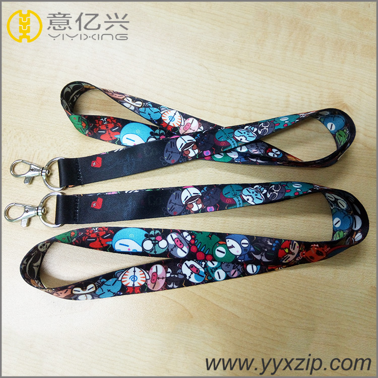 Customized logo cartoon anime lanyards for children