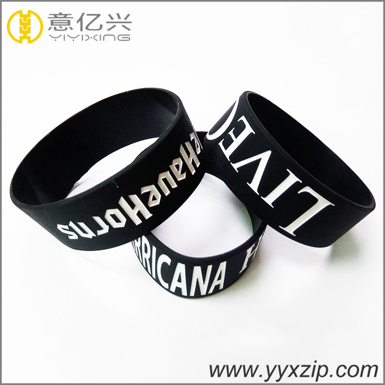 Wholesale custom bulk cheap silicone wirstband/debossed silicone bracelet