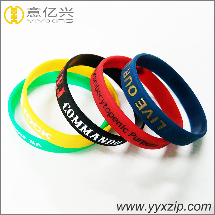 Personalisable Friendship Sport Custom Bangles Silicon Bracelet