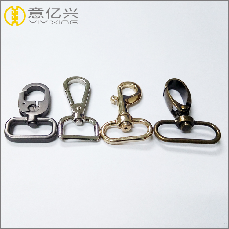 Bag Metal Accessories Parts of Brass Dog Swivel Snap Hook for Lanyard