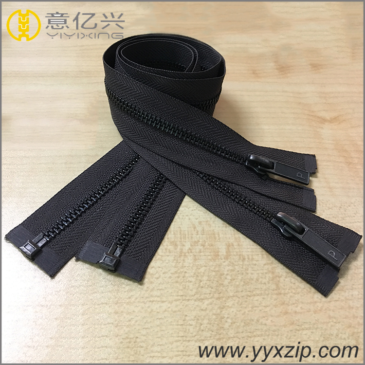 custom fashion black antique brass closed-end metal zipper