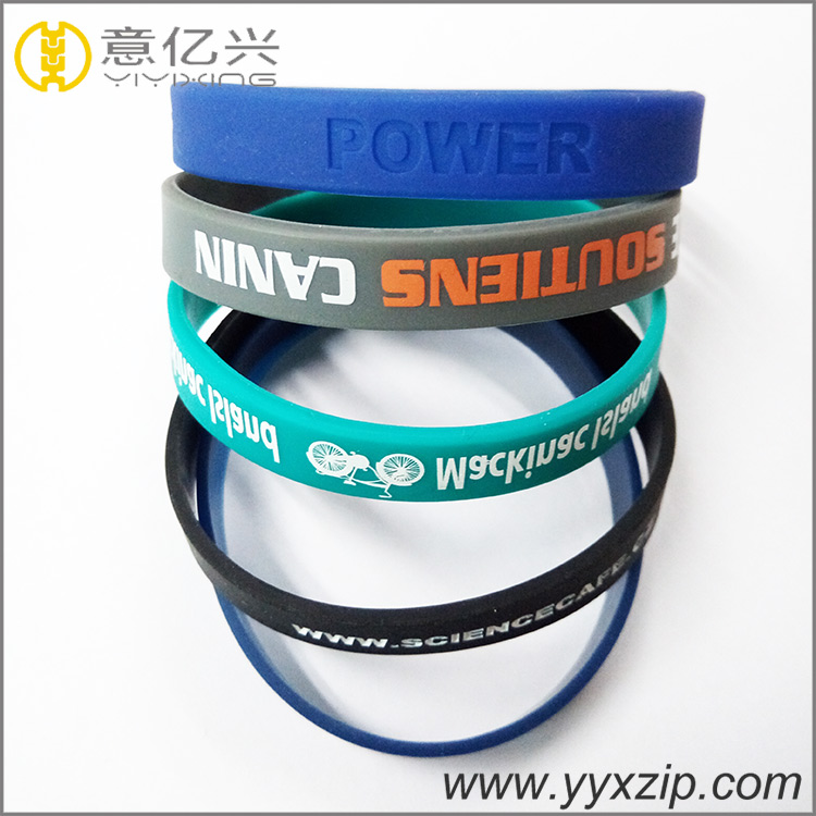 Custom Logo Soft Silicone Wristband for Sports