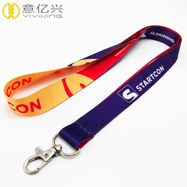 2018 new arrival eco-friendly printing company logo lanyards polyester airline l