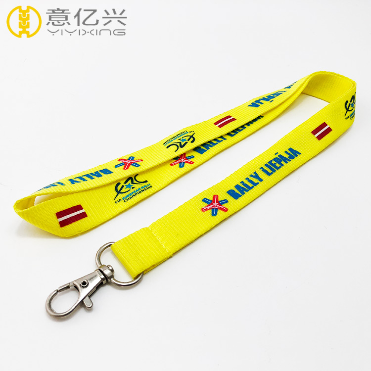 Factory wholesale silk screen printing lanyard custom no minimum order