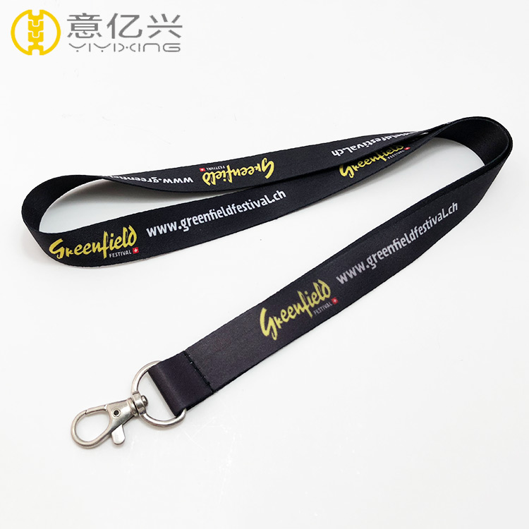 Sublimation lanyard with PVC card holder custom design company logo lanyard