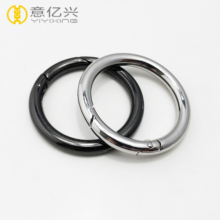 Popular custom design fashion spring bag accessory metal key o ring