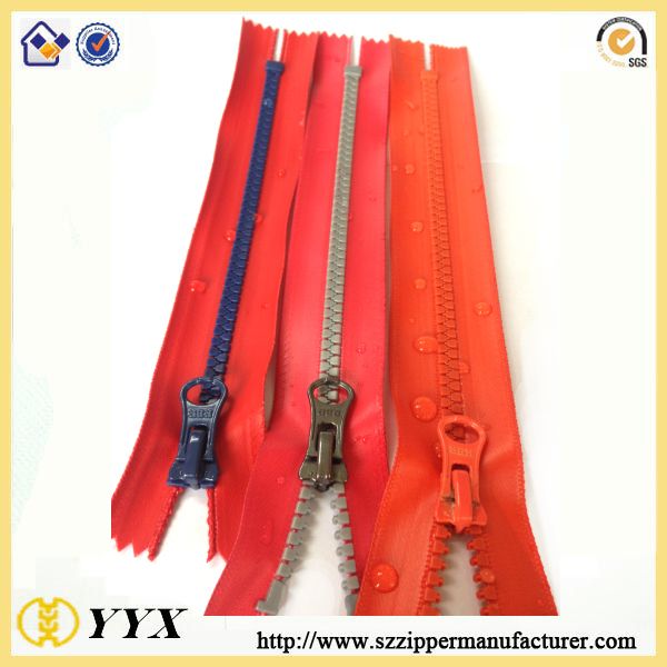 TPU Coating Waterproof Plastic Zipper Pvc Film Waterproof Zipper