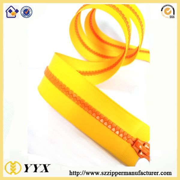 TPU coating waterproof plastic zipper pvc film waterproof zipper