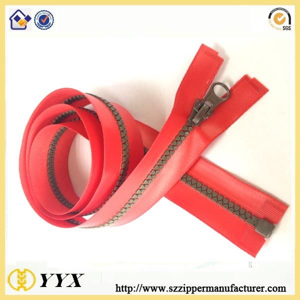 TPU coating waterproof plastic zipper pvc film waterproof zipper