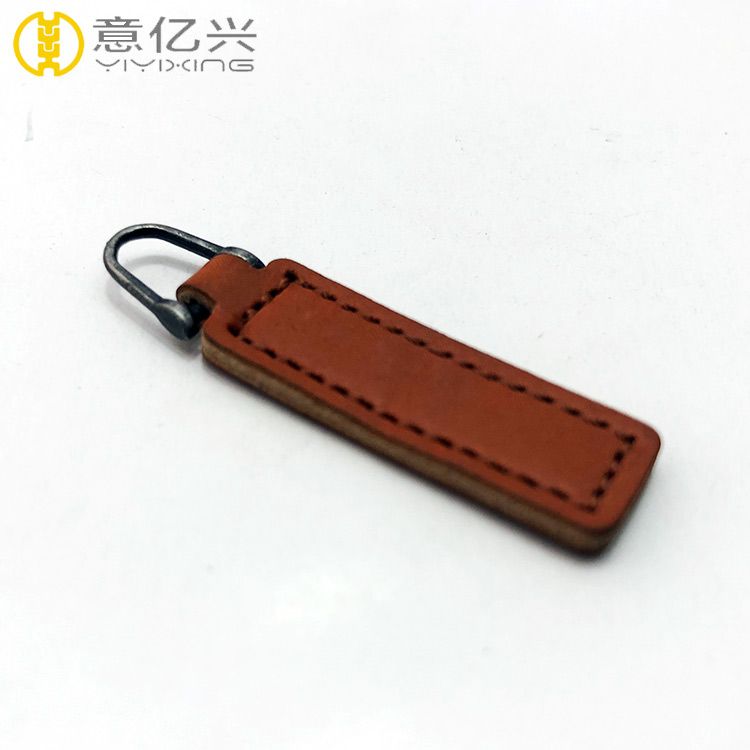 Cool Fancy Custom Leather Zipper Puller Zipper Slider for Garment