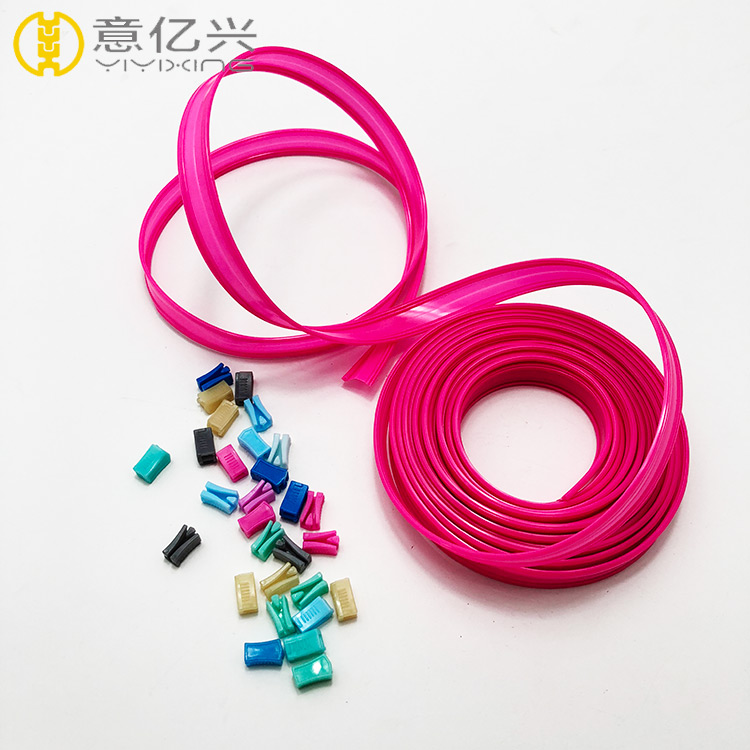 Custom Cheap Waterproof PVC Dark Pink Zipper for Luggage Accessories