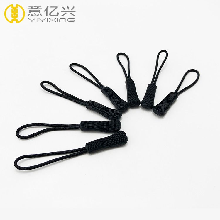 promotional price shenzhen factory plastic zipper puller rope zipper pull