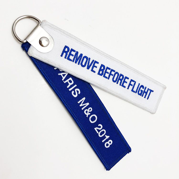 Design your own remove before flight keychain custom