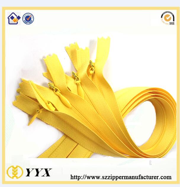 factory direct high quality good price nylon invisible zippers for garment and h
