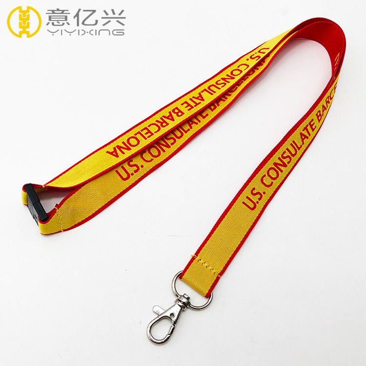 OEM Logo Customized Polyester Jacquard Weave Lanyard