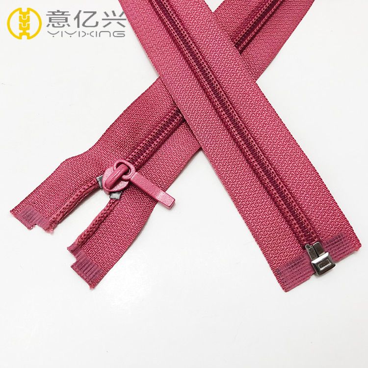 plastic nylon zipper