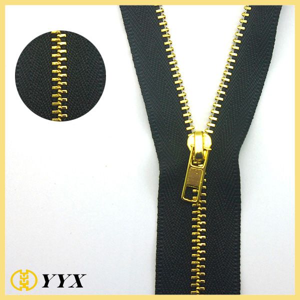 #8 Highly Polished Metal Zipper