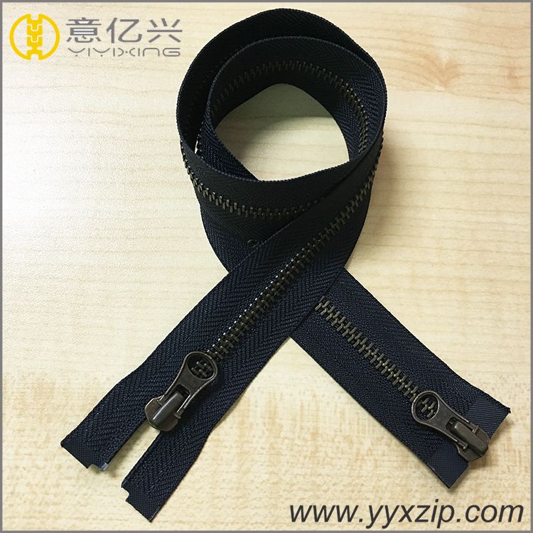 personalized design puller 10 metal zip wholesale custom brand zipper