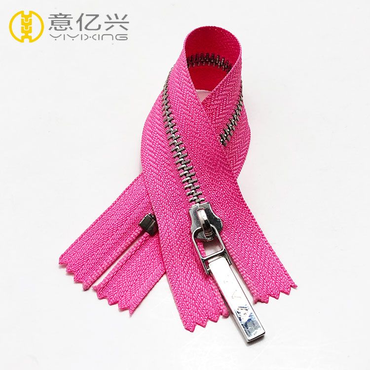 factory eco friendly highly polished custom design metal zipper