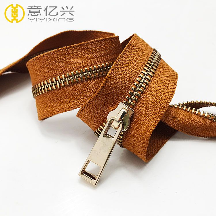 Metal Antique Brass Zipper