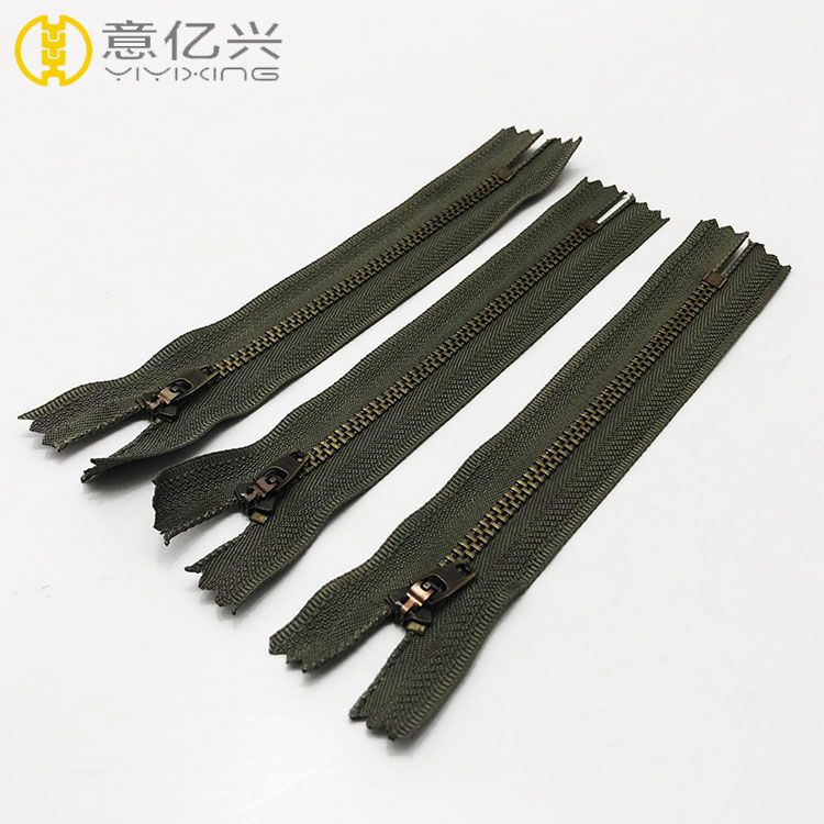 Wholesale 4.5 YG Metal Antique Brass Zipper