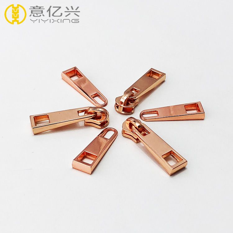 Top Selling Cheap Price Rose Gold Metal Zipper Slider for Bags